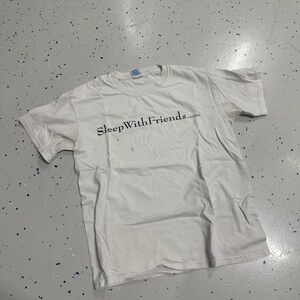 SleepWithFriends White Short Sleeve Tee